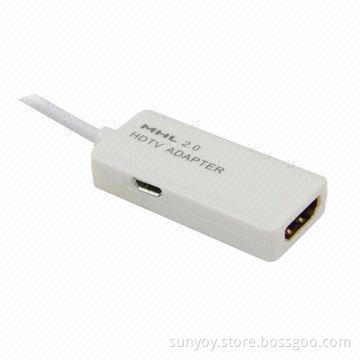 MHL 2.0 to HDMI Male to Female Converter For Samsung Galaxy S3 S4 Note 2 MHL 2.0 to HDMI Male to